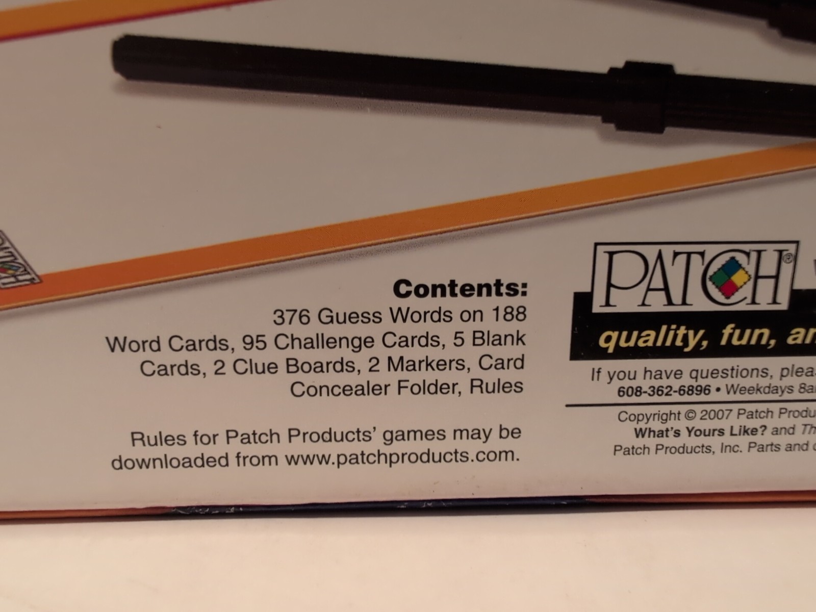 WHAT’S YOURS LIKE? Game by Patch the Game That Tells It Like it Is Age 10+ NEW