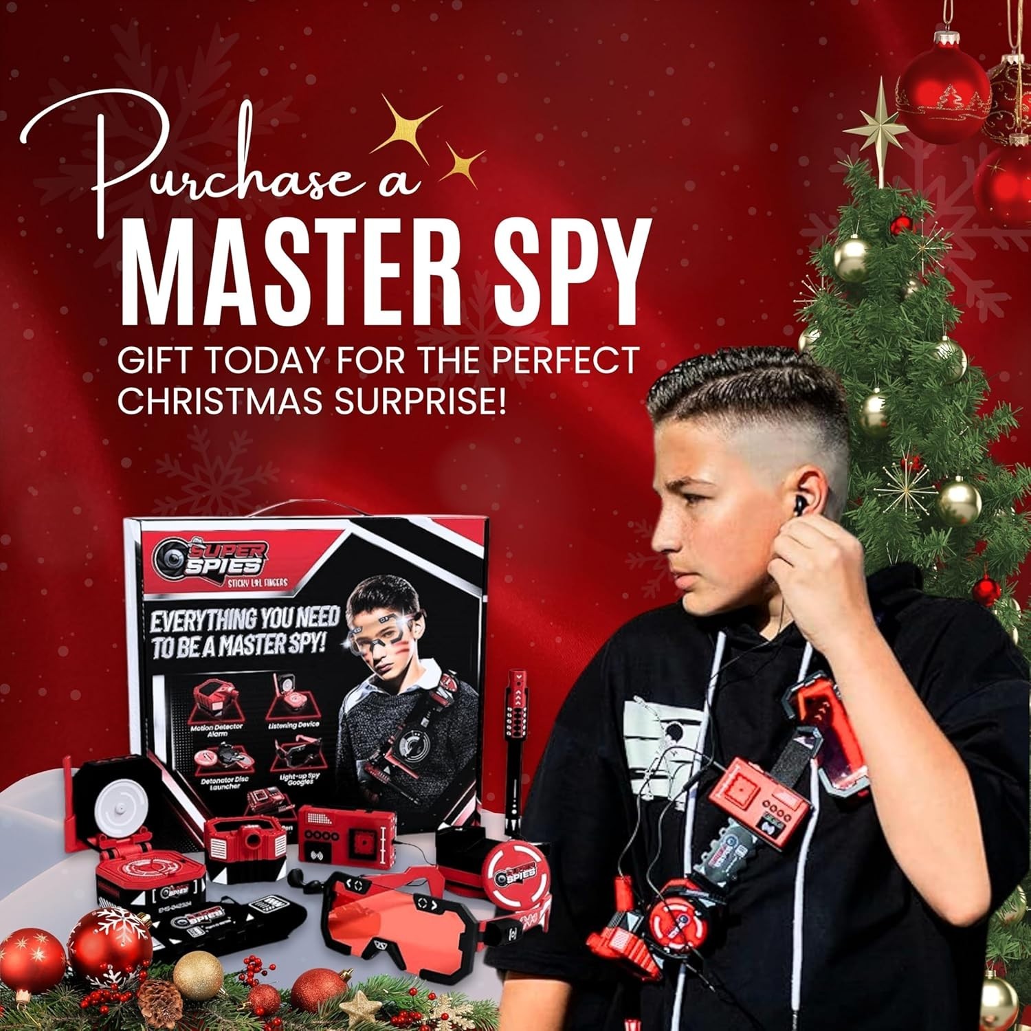 SuperSpies Secret Agent Spymaster Kit – Spy Gear Ninja Toys and Gadgets for K…