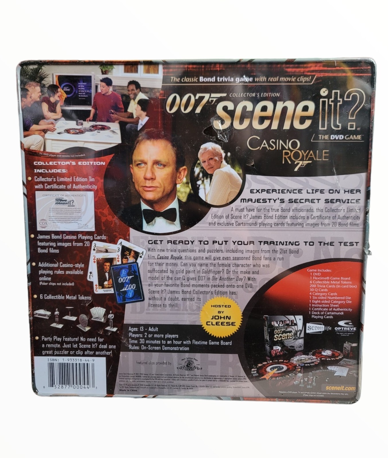 Scene It DVD Game James Bond 007 Collectors Edition Tin Casino Royale 2006