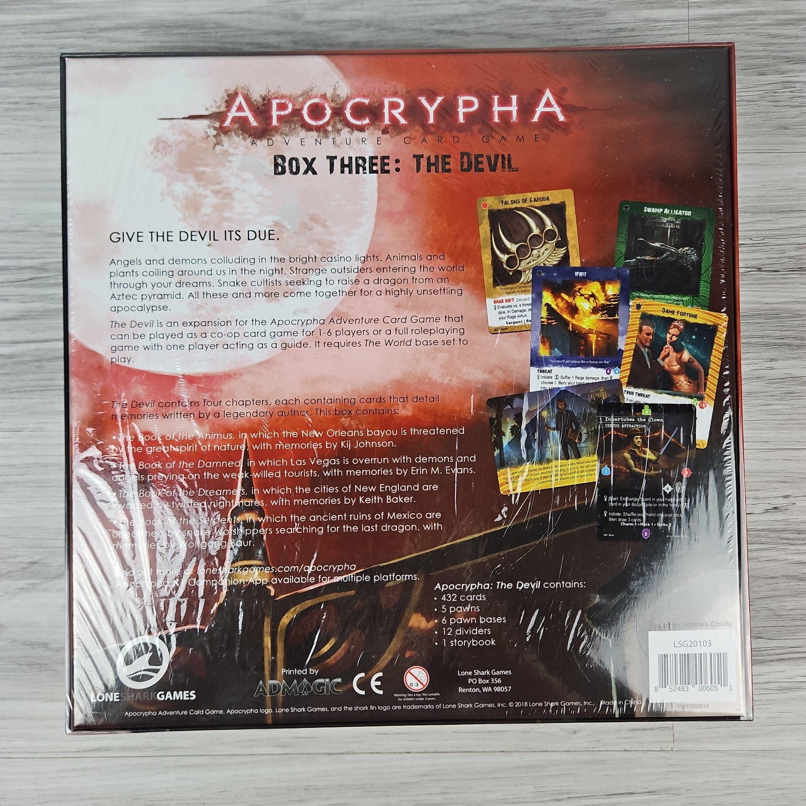 Apocrypha Adventure Card Game – Kickstarter edition with all 3 boxes plus promo
