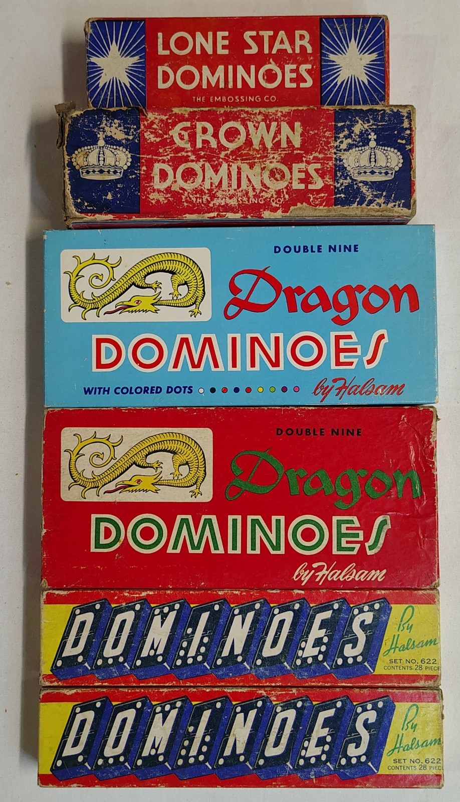 Vintage Domino Sets, Poker Chips, Playing Card Decks