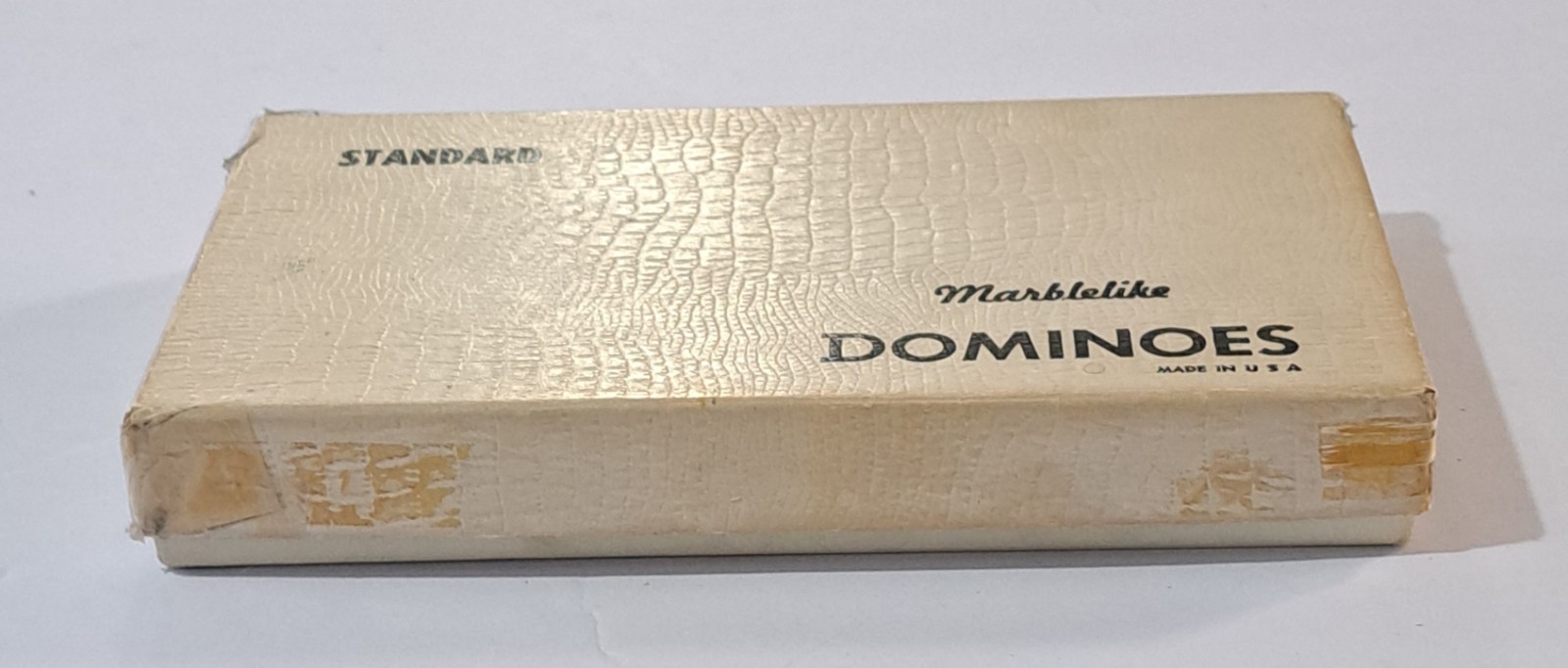 Vintage Puremco Dominoes Standard Marblelike Full Set RED Waco Texas No 616 USA