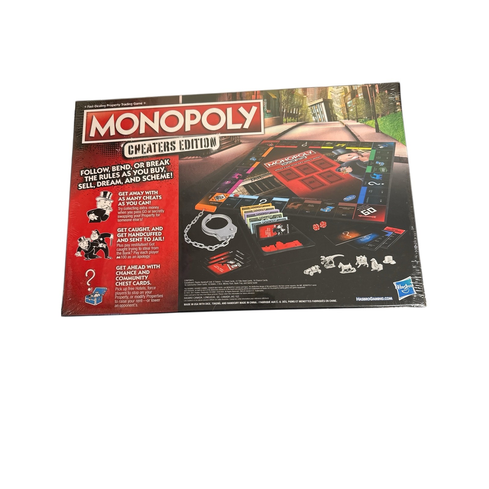 Parker Brothers Hasbro Monopoly Cheaters Edition Board Game- New Sealed Box