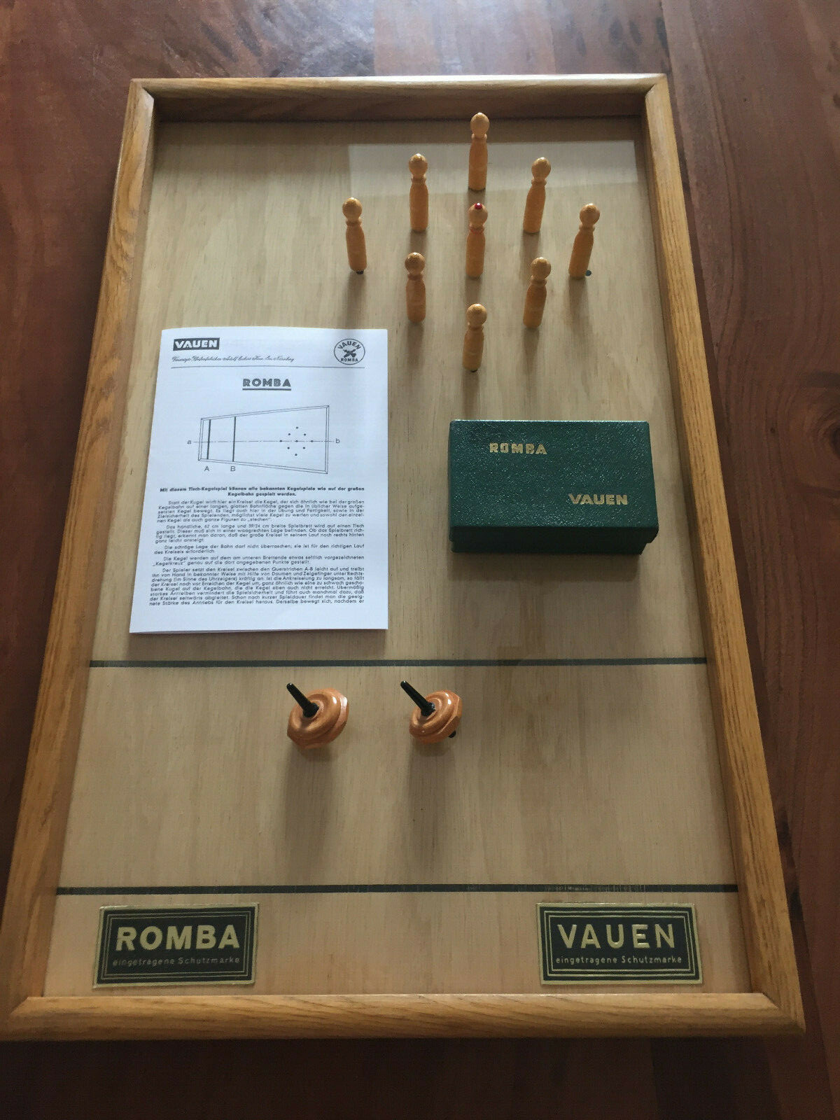 Romba Table Cone Game Vauen Game Instructions 1913 Copy Old