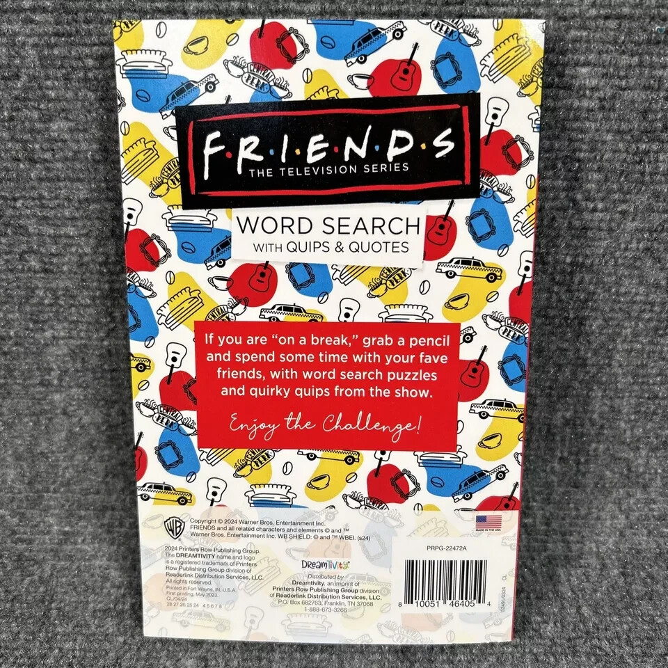 2 new – THE OFFICE vol. 02 & FRIENDS vol. 01 – word search with pages to color