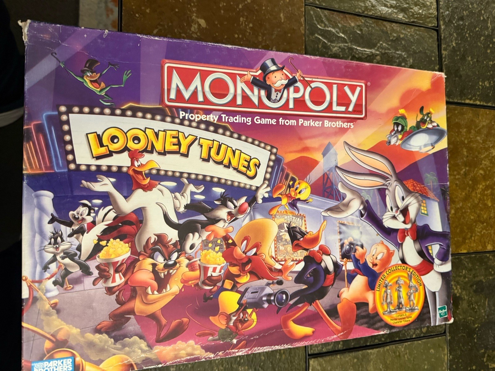 1999 Looney Tunes Monopoly Official Classic Cartoon Limited Edition Vtg