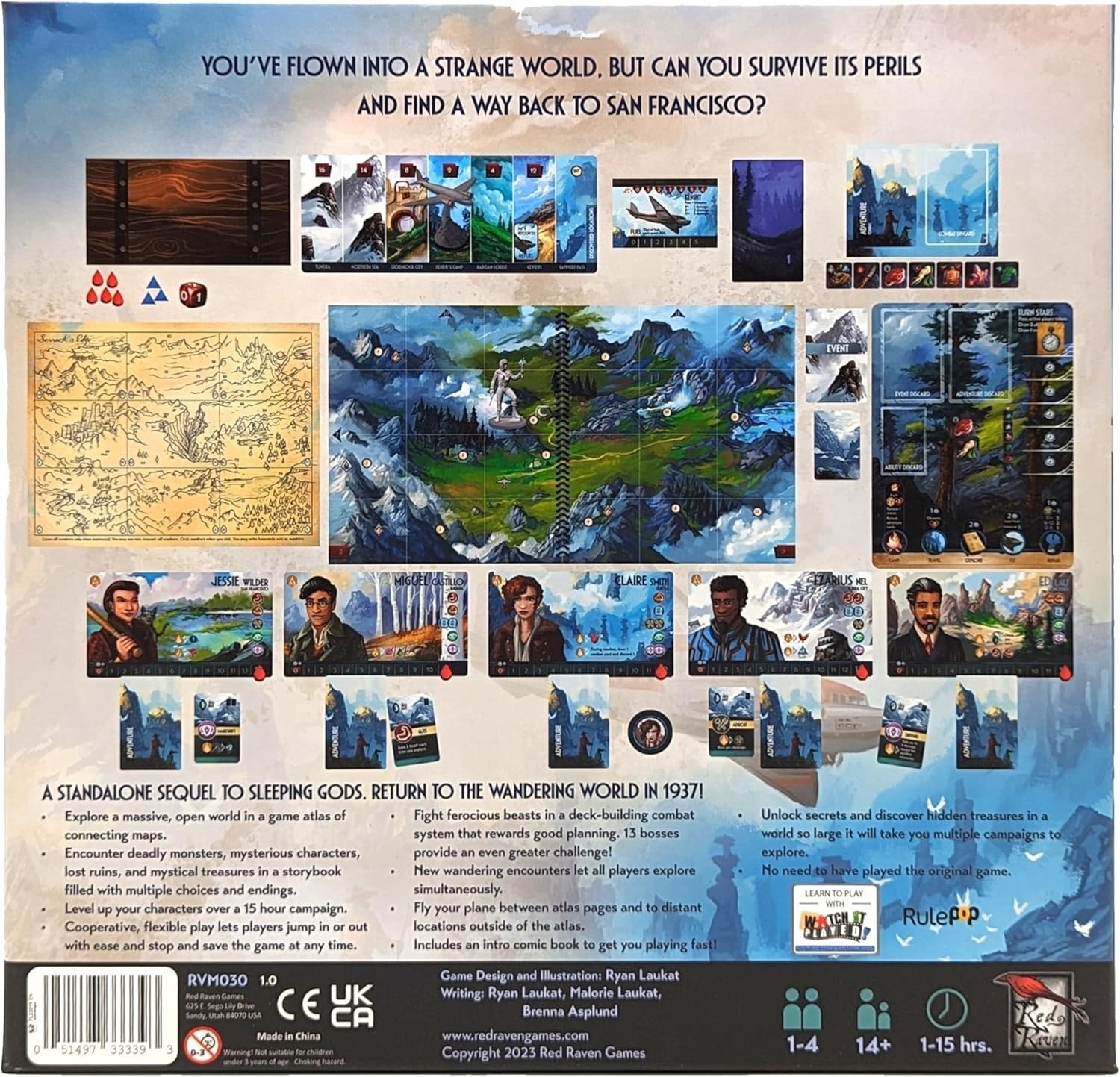 Sleeping Gods: Distant Skies | Board Game | Red Raven Games | NEW in Shrink