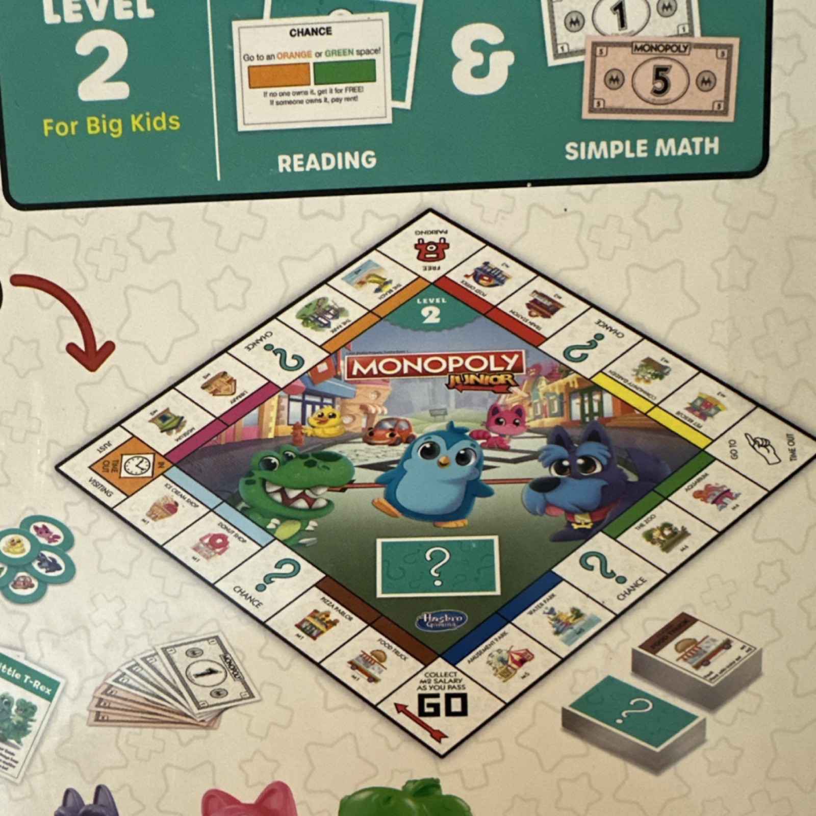 Hasbro Gaming Monopoly Junior Board Game, Finance Theme, Two-sided, 2+ Players,…