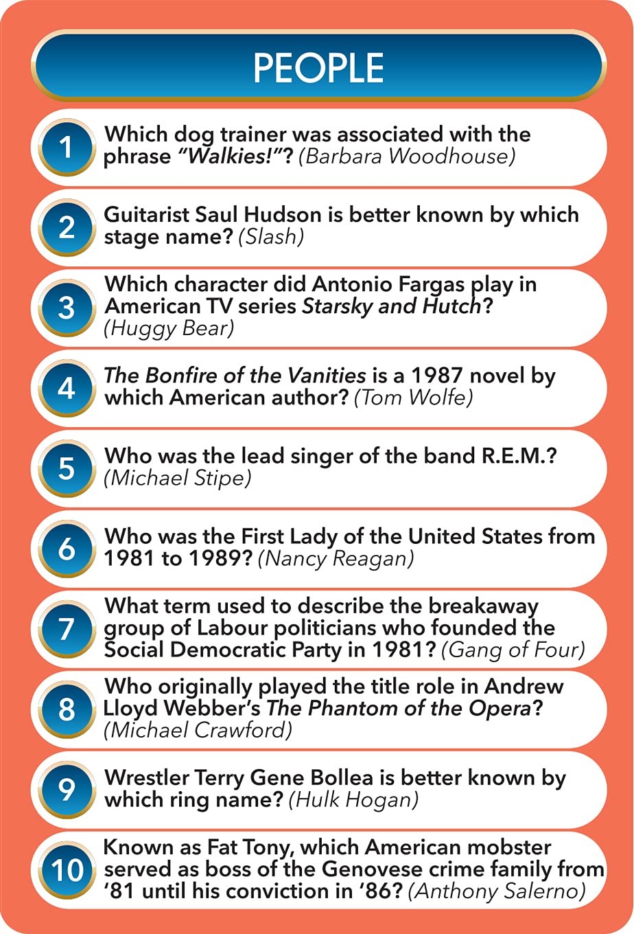 Top Trivia 80s