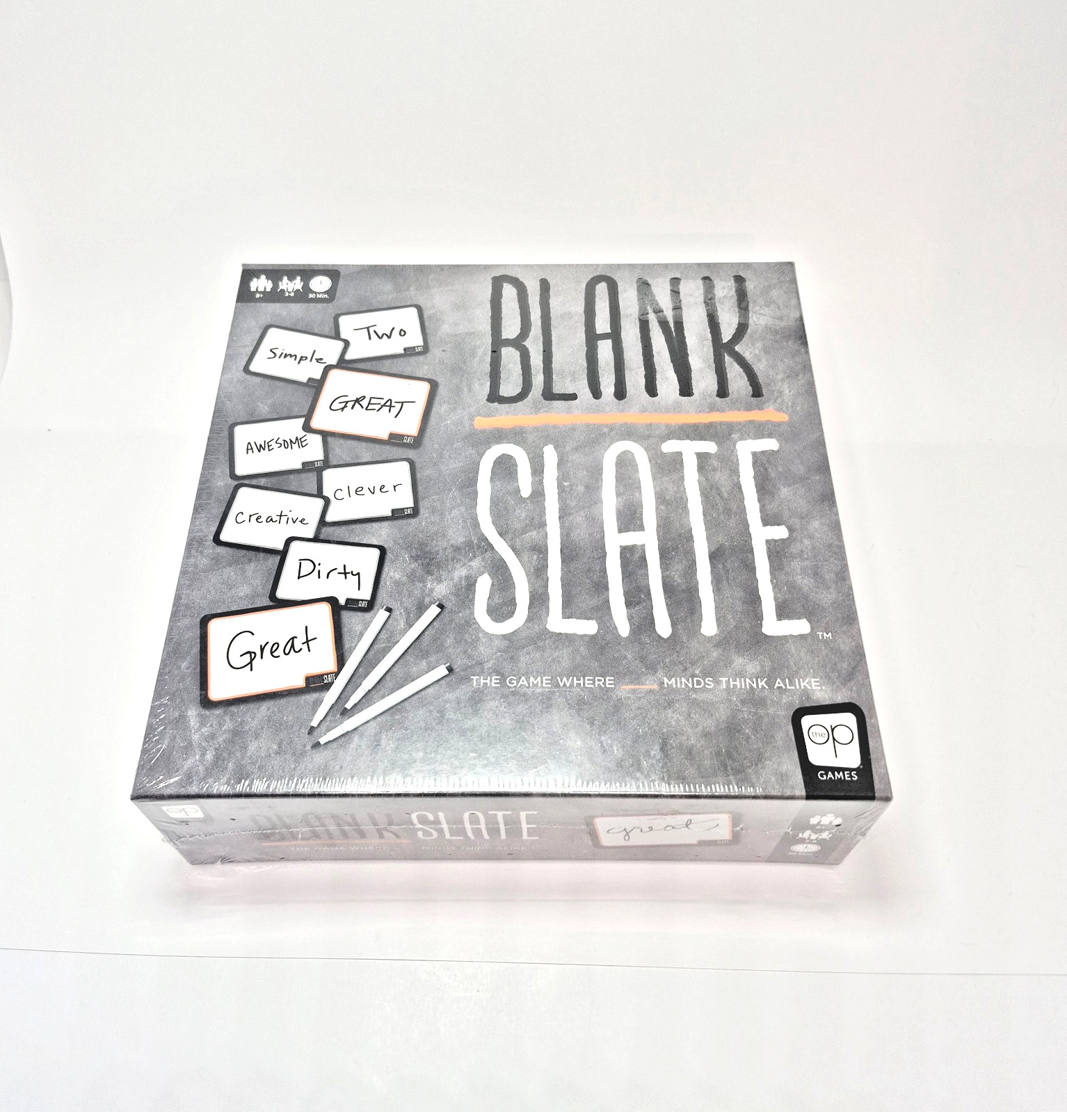 Blank Slate Party Game by The Op Games – New Factory Sealed – Word Guessing Game
