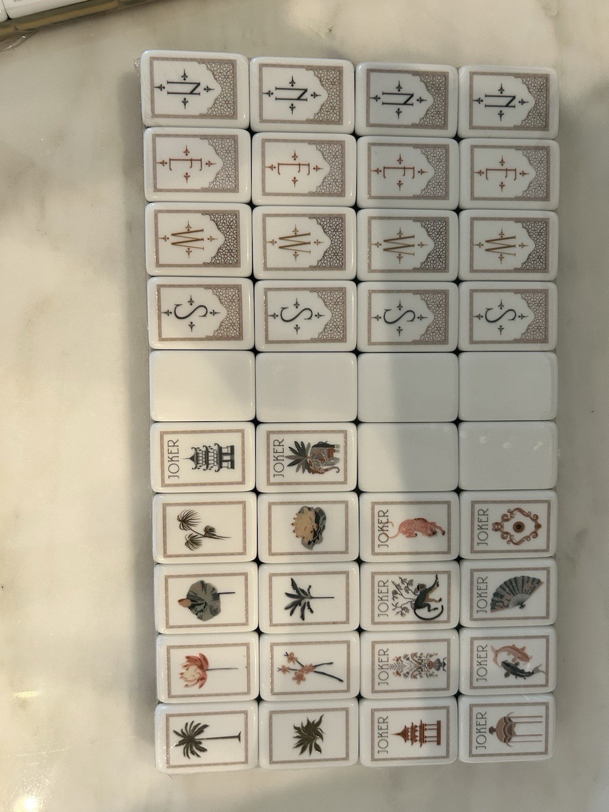 Mahjong Tiles Tortoise White Lotus Zen
