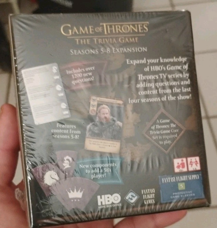 HBO Game of Thrones: The Trivia Game – Seasons 5-8 Expansion New In Box