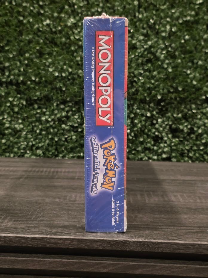 Monopoly Pokemon Kanto Edition Board Game with 6 Metal Tokens – New Sealed