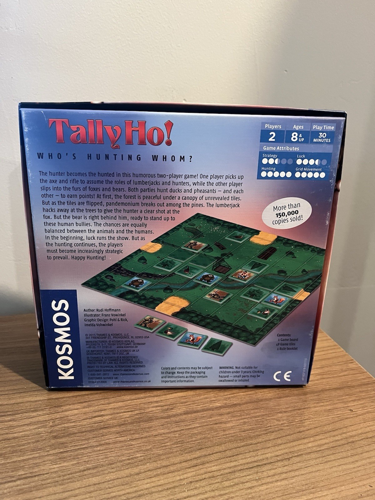 Tally Ho! Tile Board Game by Kosmos – Complete & Excellent Rudi Hoffman