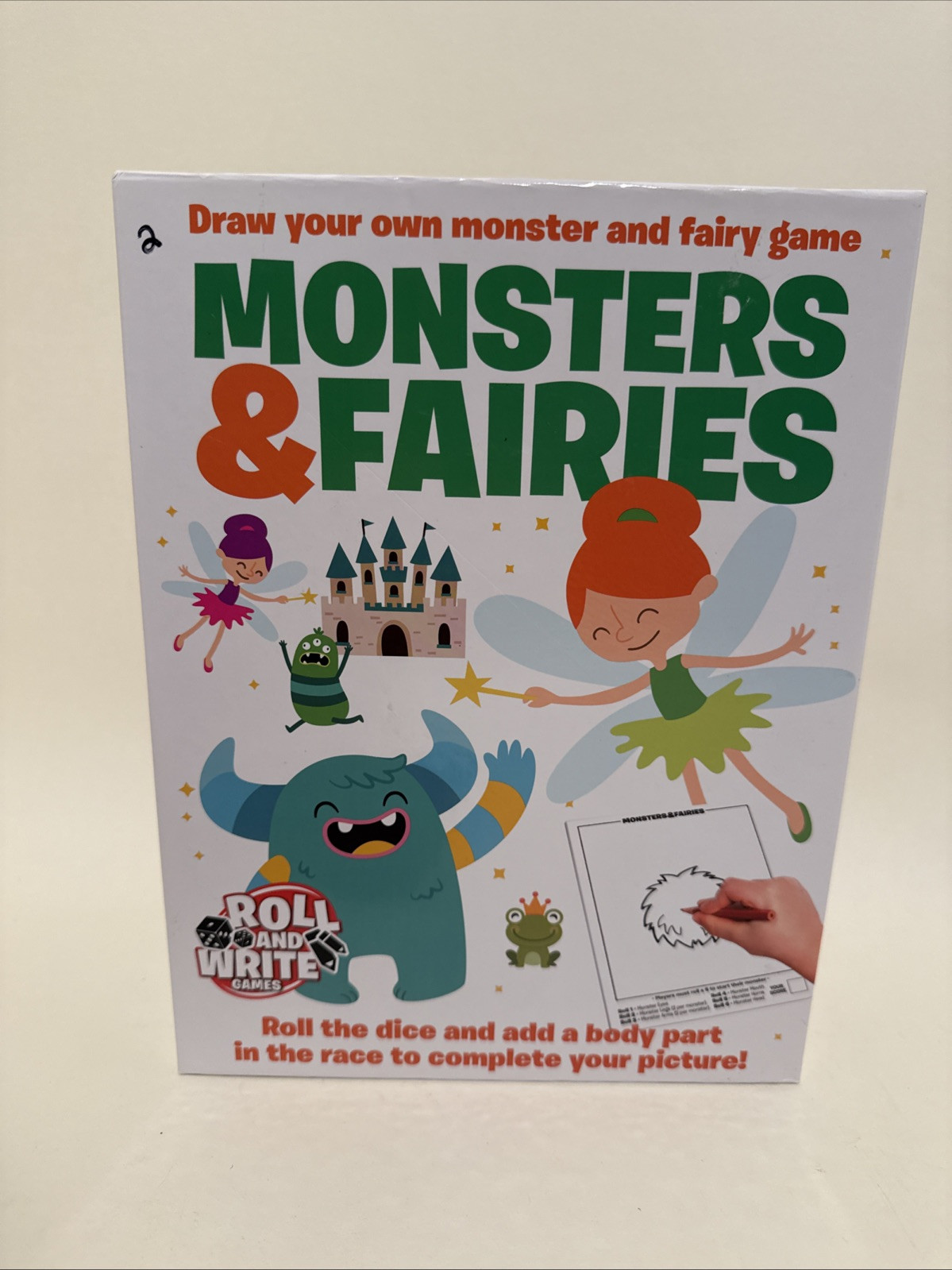 Monsters & Fairies Draw Your Own COMPLETE 100%; Roll & Write Game