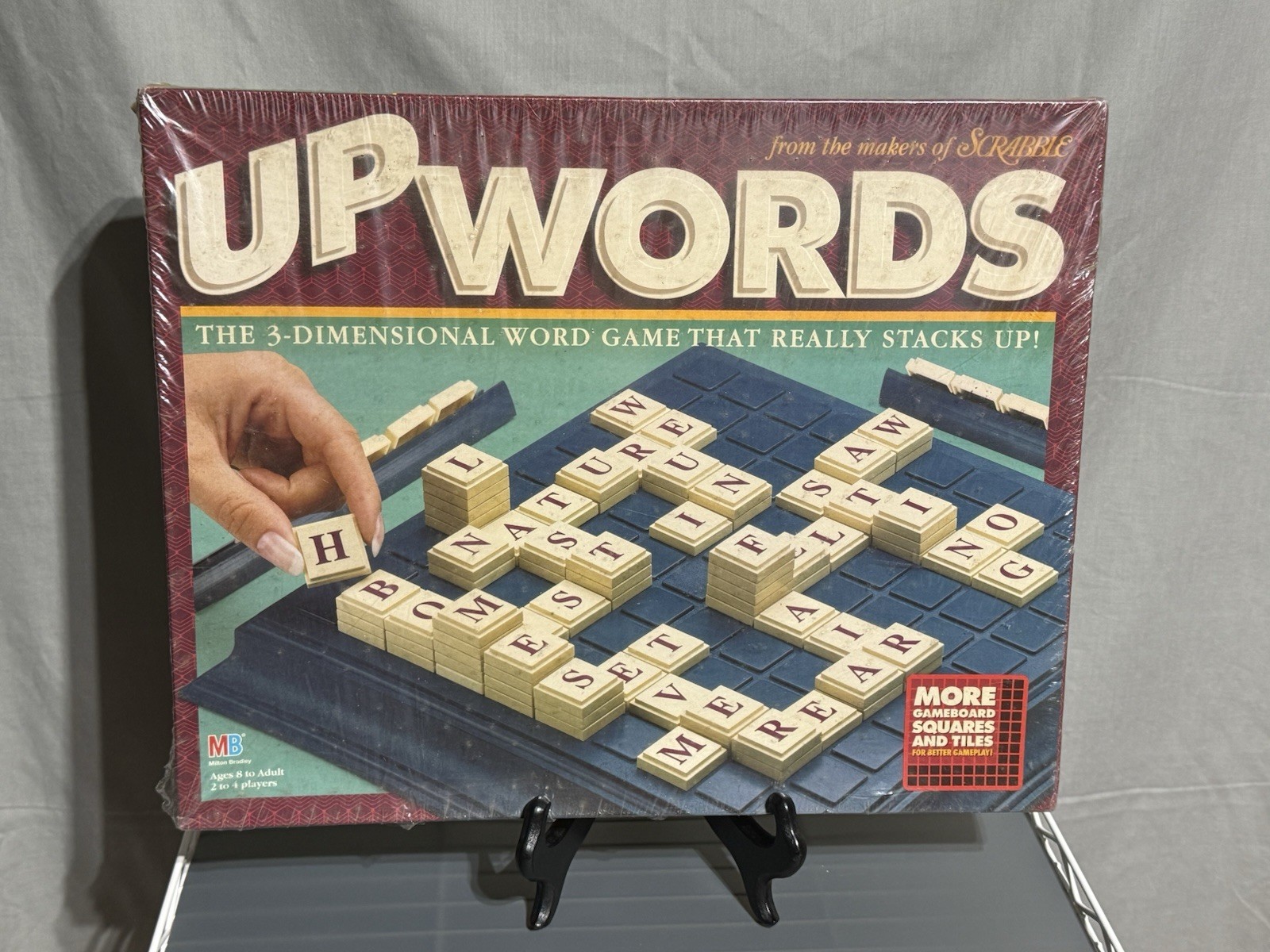 Up Words Word Board Game Milton Bradley 1997 Sealed Box Damage See Pics