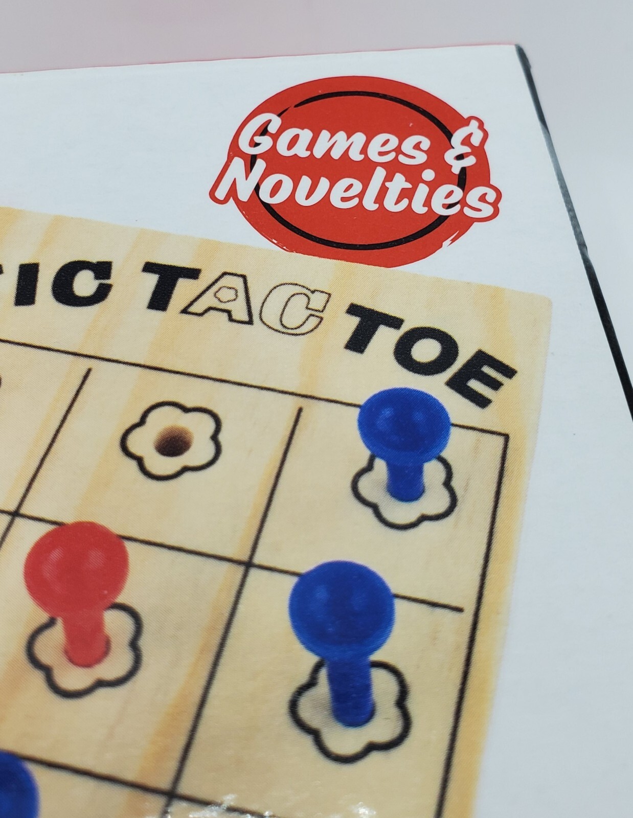 Mini 2 PC Wooden Games Tic Tac Toe & Tricky Triangle Table Family Classic Home