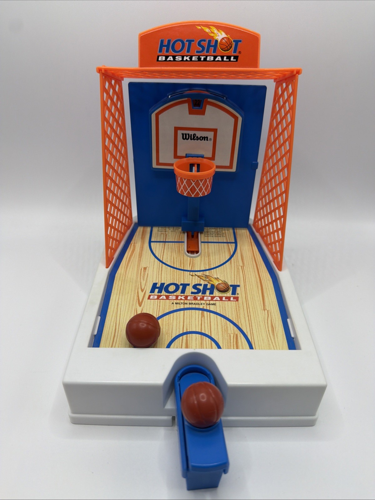 Vintage MB Milton Bradley Travel Hot Shot Basketball Game Complete working 1992