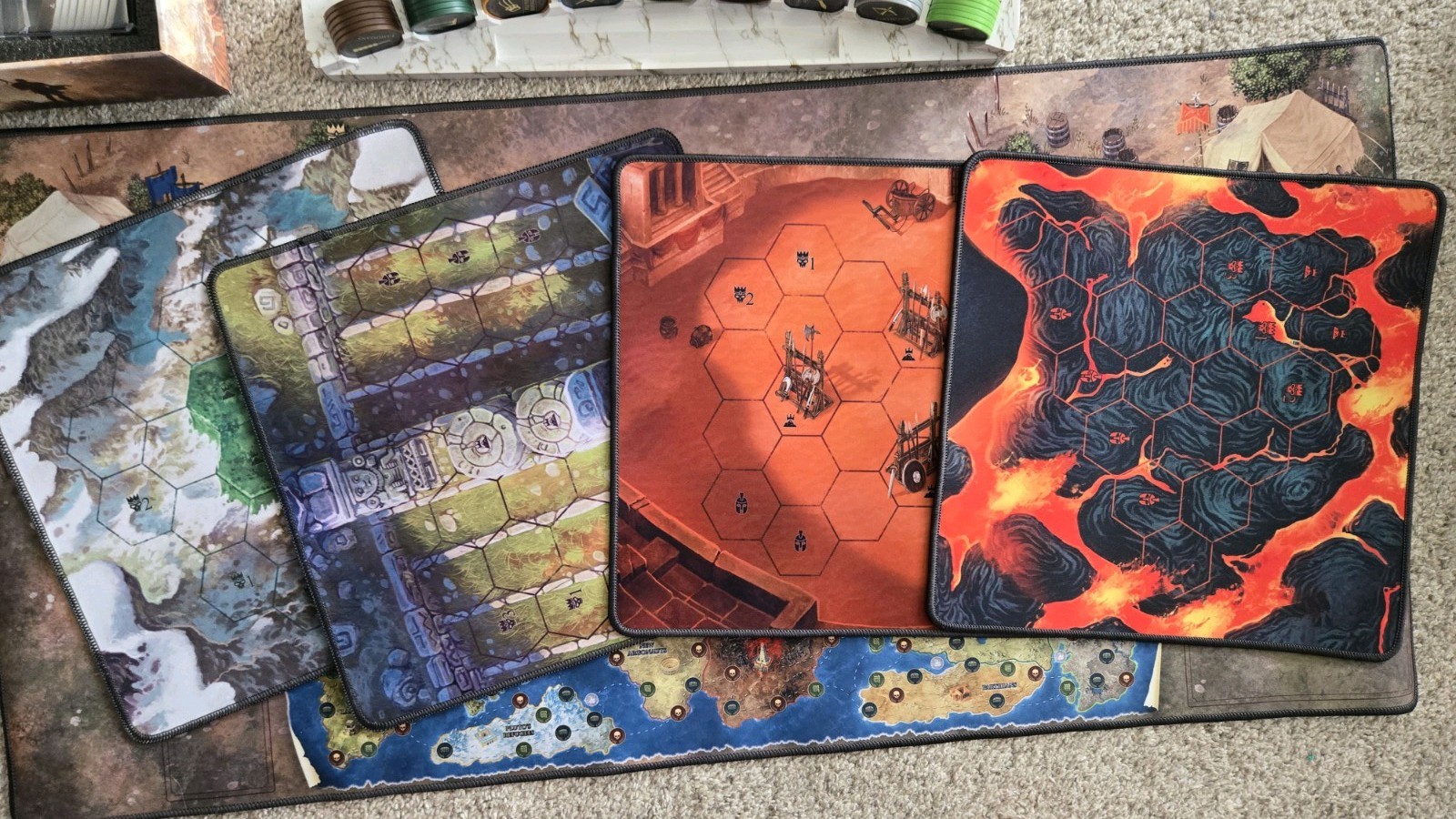 Hoplomachus Victorum Board Game With Premium Health Chips & Hero Tracker, Used