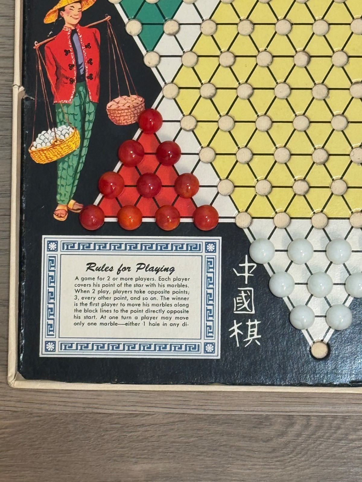 Whitman Chinese Checkers Board Game Vintage 1959