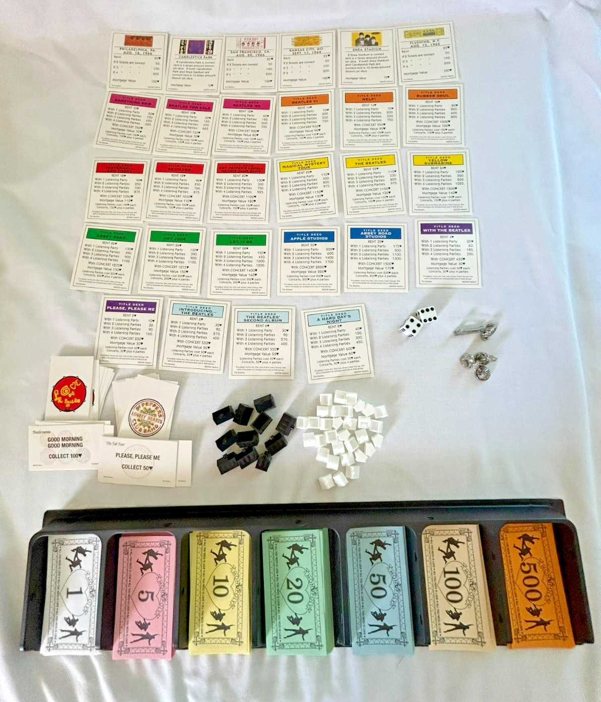 USAopoly 2008 Monopoly Game The Beatles Collector’s Edition PLEASE READ