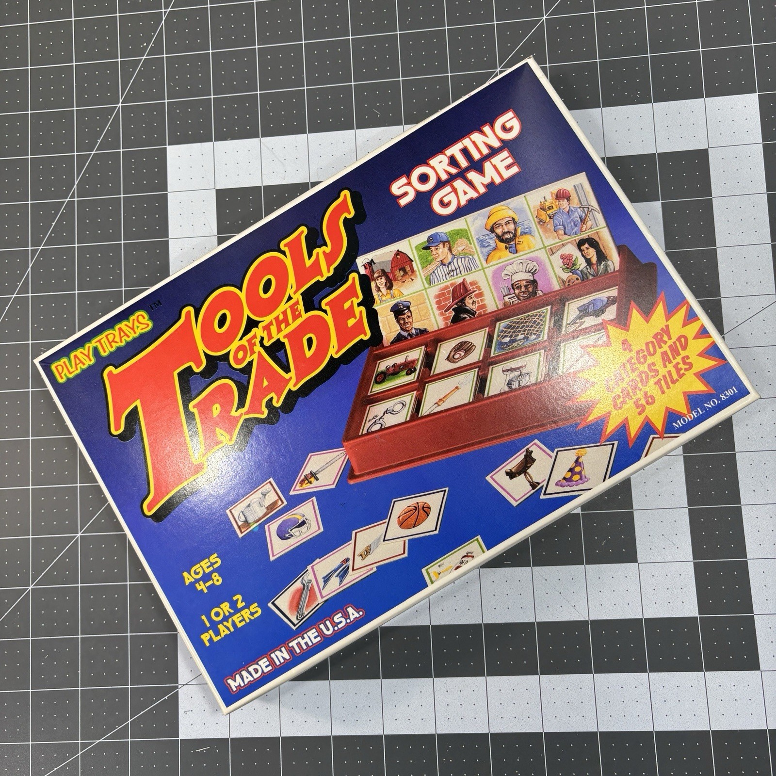 Vtg 1997 Tools Of The Trade Sorting Game Play Trays 1-2 Plyr 4-8yo Complete USA