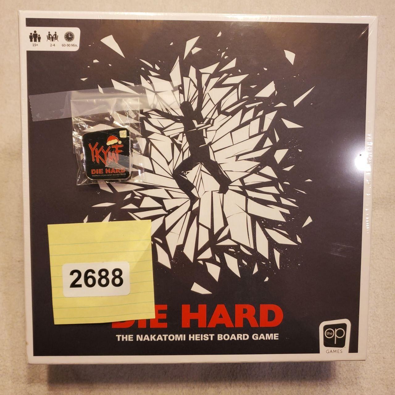 Die Hard Nakatomi Heist Board Game YKYMF Bonus Pin New Sealed Christmas Classic