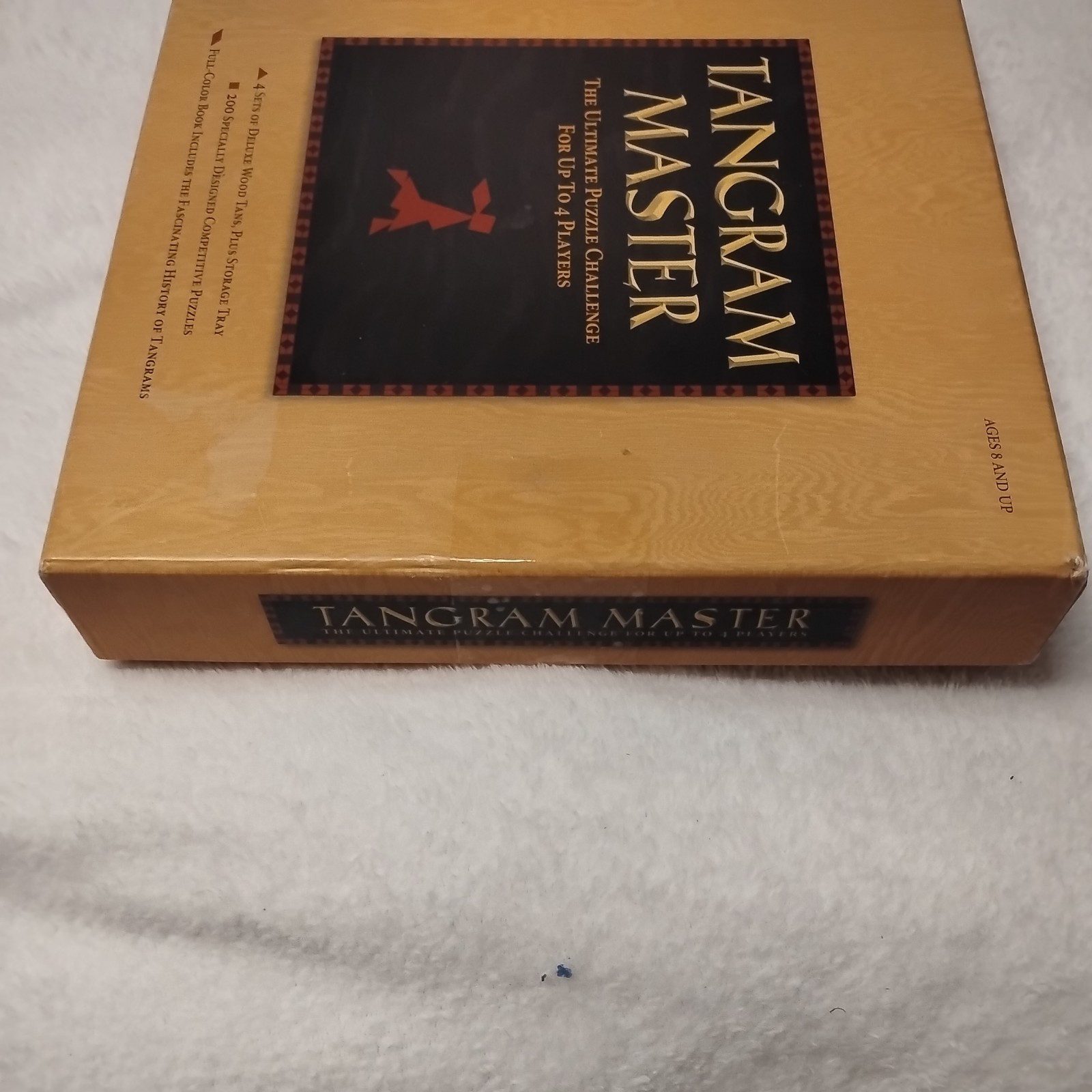 Tangram Master Ultimate Wooden Puzzle Challenge Sterling, 4 sets wood tabs &tray