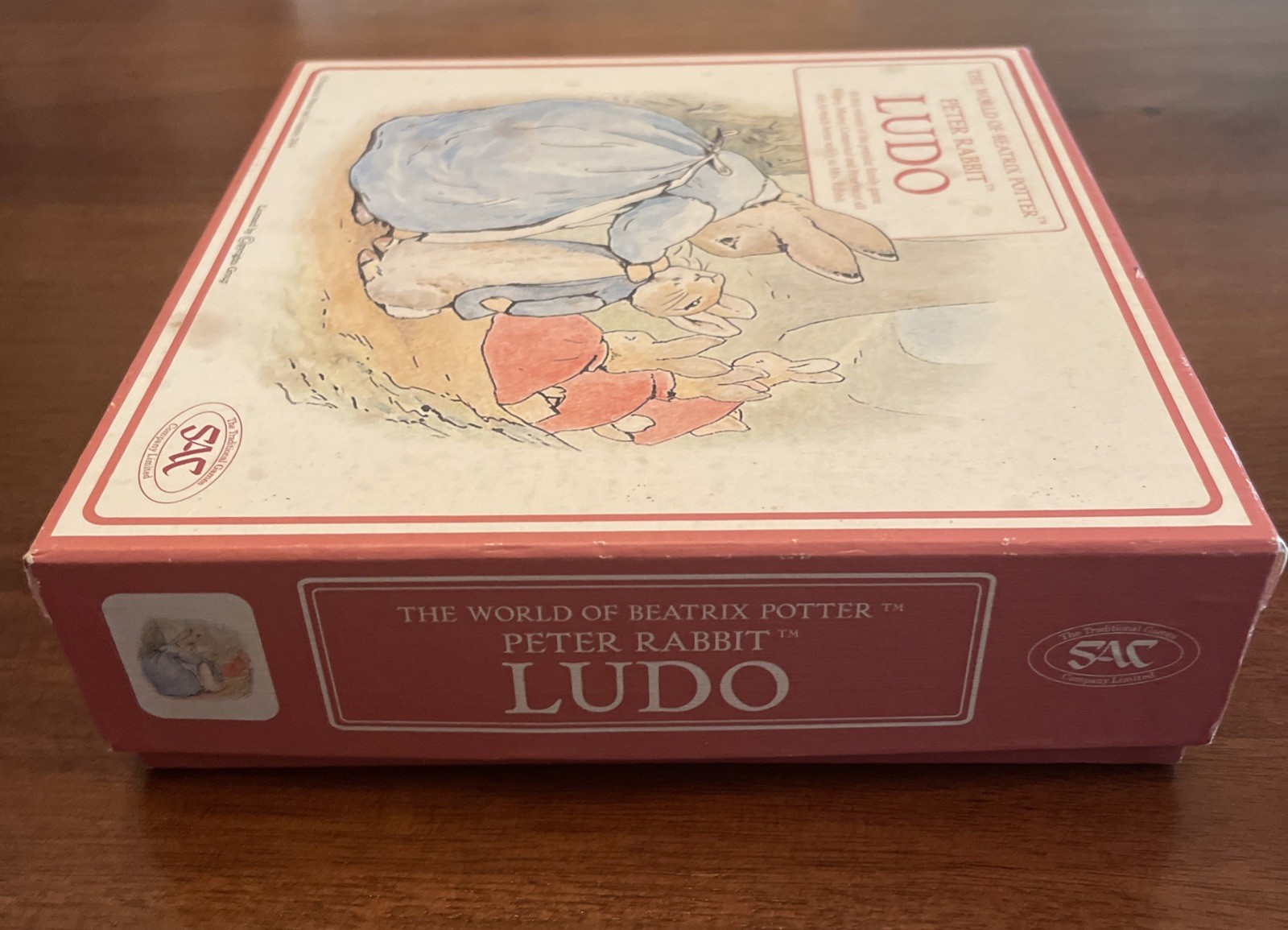 Peter Rabbit Ludo Board Traditional Game Company Wood Pieces Beatrix Potter 2004