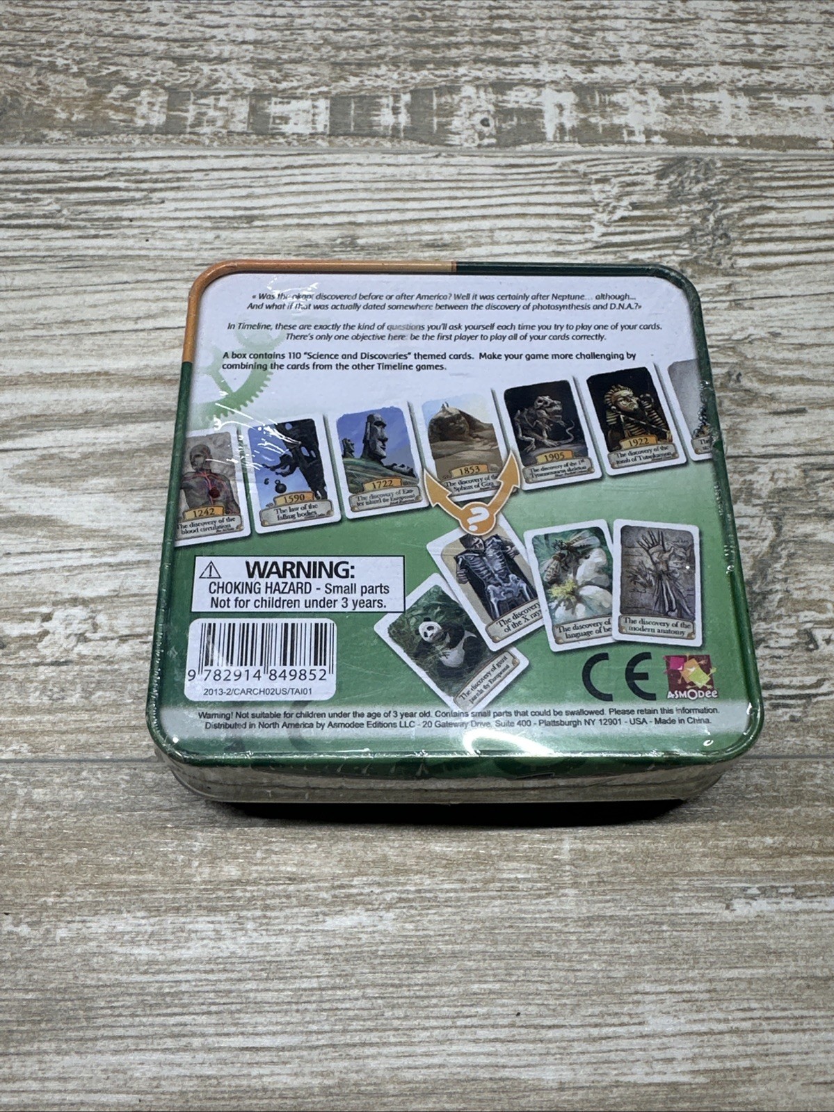 Asmodee Timeline Science and Discoveries Boxed Game 3rd Edition Complete NEW