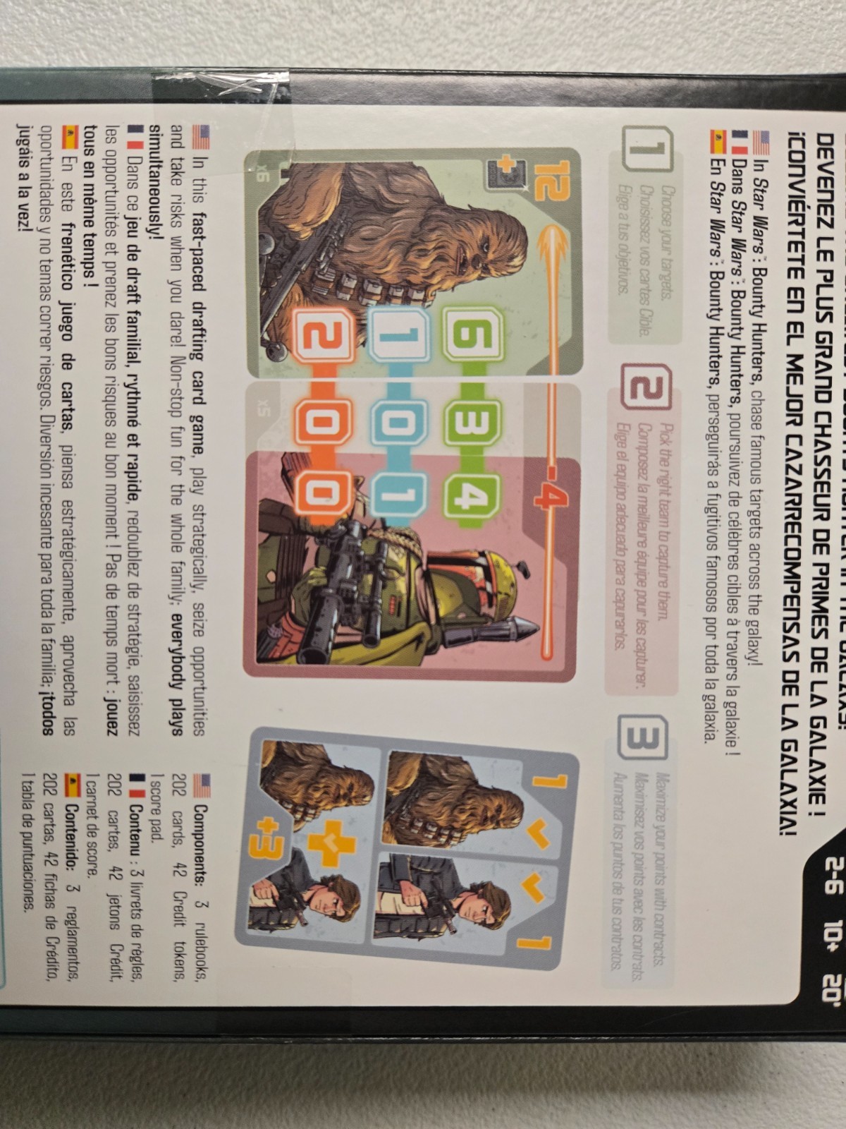 Star Wars Bounty Hunters Drafting Strategy Card Game 2-6 Players Ages 10+ NEW