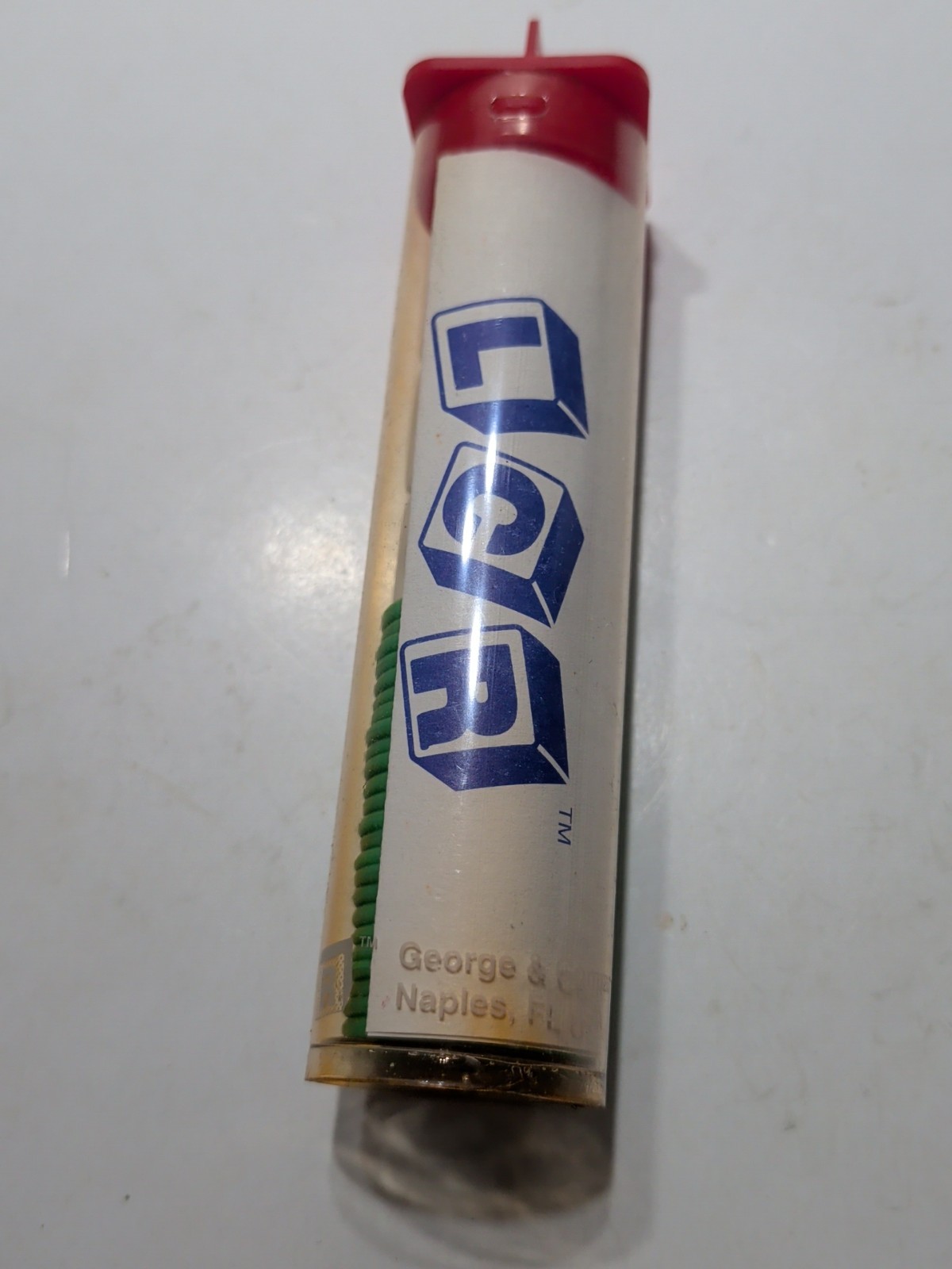 ✨VINTAGE✨ LCR Left Center Right DICE GAME in Tube COMPLETE w/Instructions, 1992
