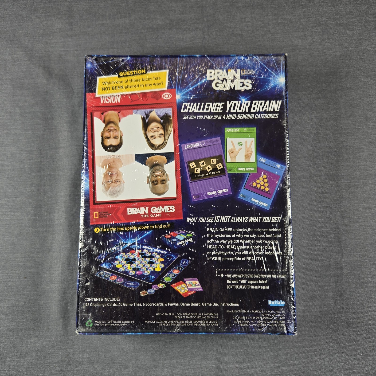 National Geographic Brain Games The Game Board Game New & Sealed