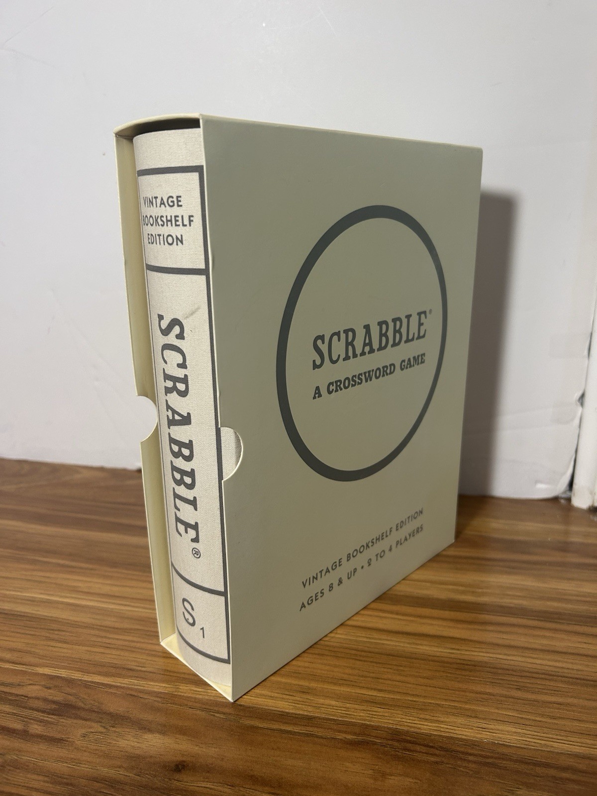 New in Box Scrabble Vintage Bookshelf Edition English Board Game Limited