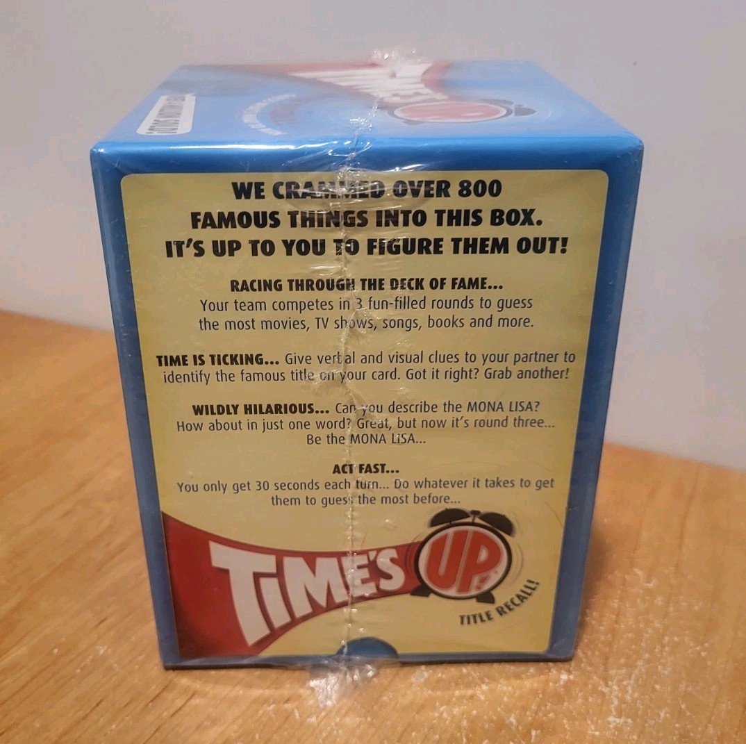 TIME’S UP Title Recall NEW SEALED 2017 Age 12+ R & R GAMES INC.