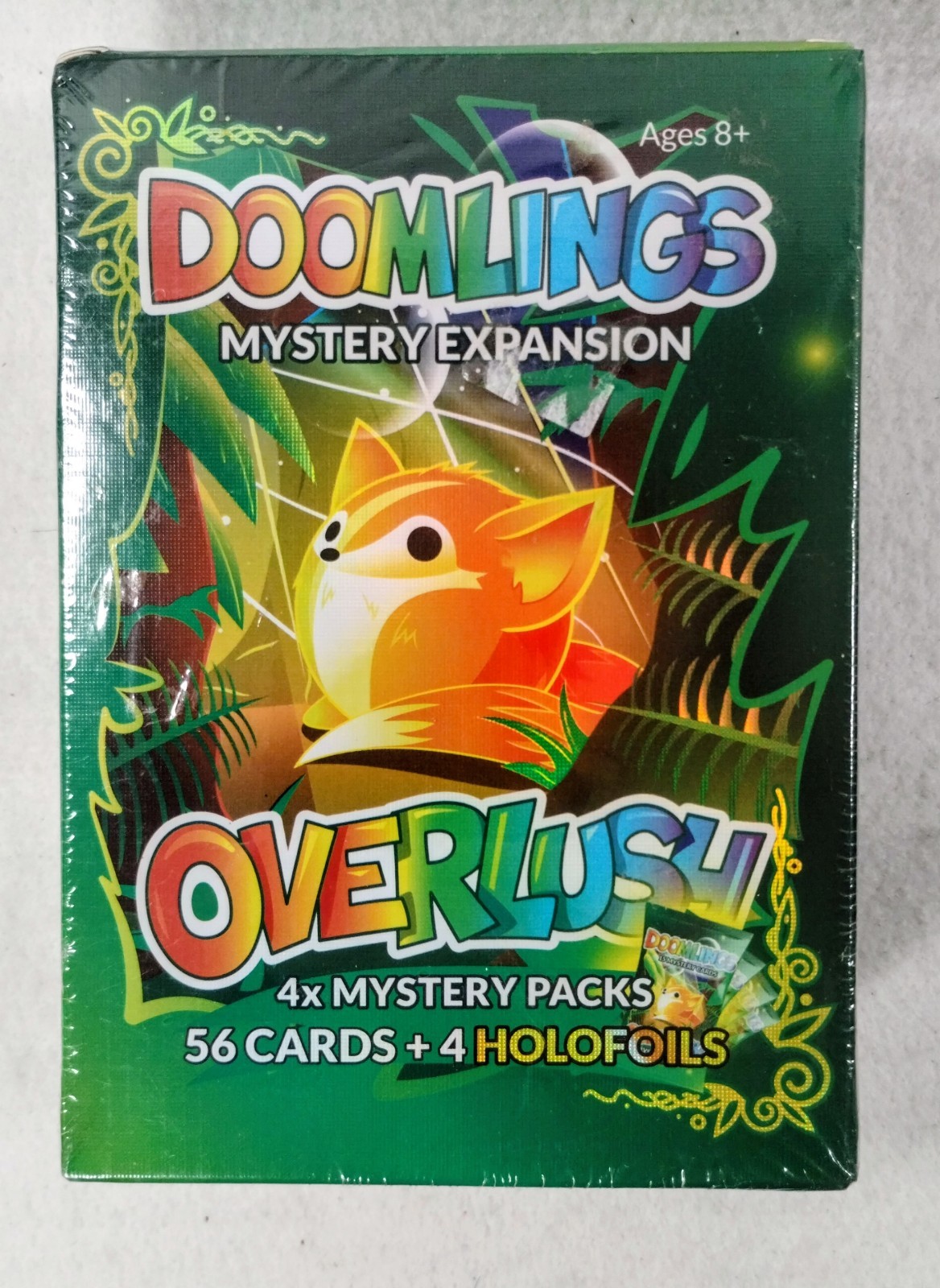 Doomlings Overlush Mystery Expansion Card Game 4X Booster Packs 60 Total Cards
