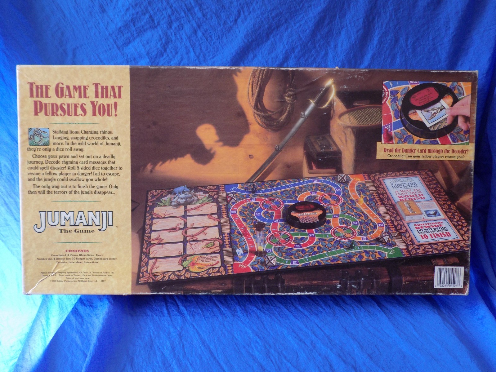 JUMANJI Board Game 100% Complete 1st Edition Milton Bradley Vintage 1995