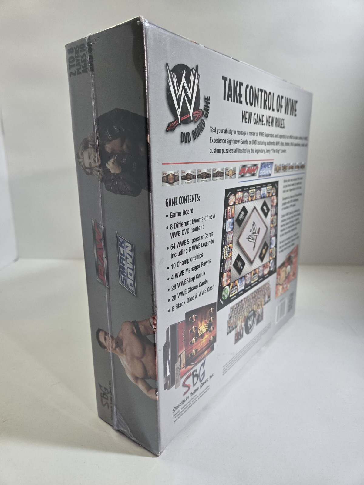 WWE DVD Board Game Specialty Board Game SPG 2nd Edition Raw WWE Smackdown Sealed