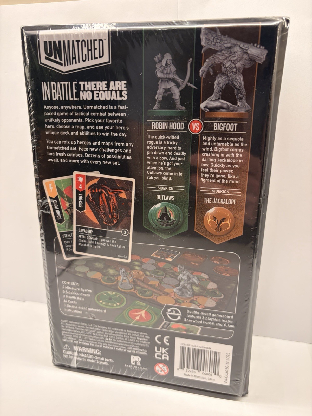 Unmatched: Robin Hood vs Bigfoot – Restoration / Mondo Games – Sealed NEW IN BOX