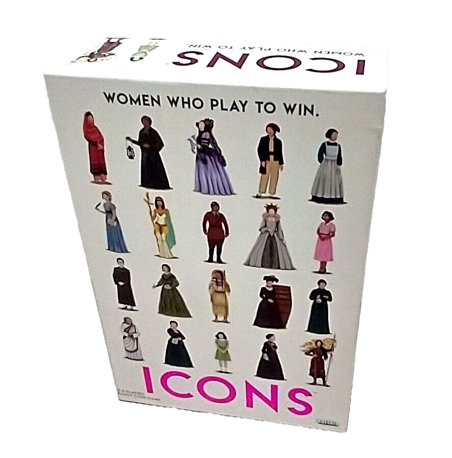 ICONS A Strategy Game about Women Who Play To Win, NEW, Ages 8+, 2-8 Players