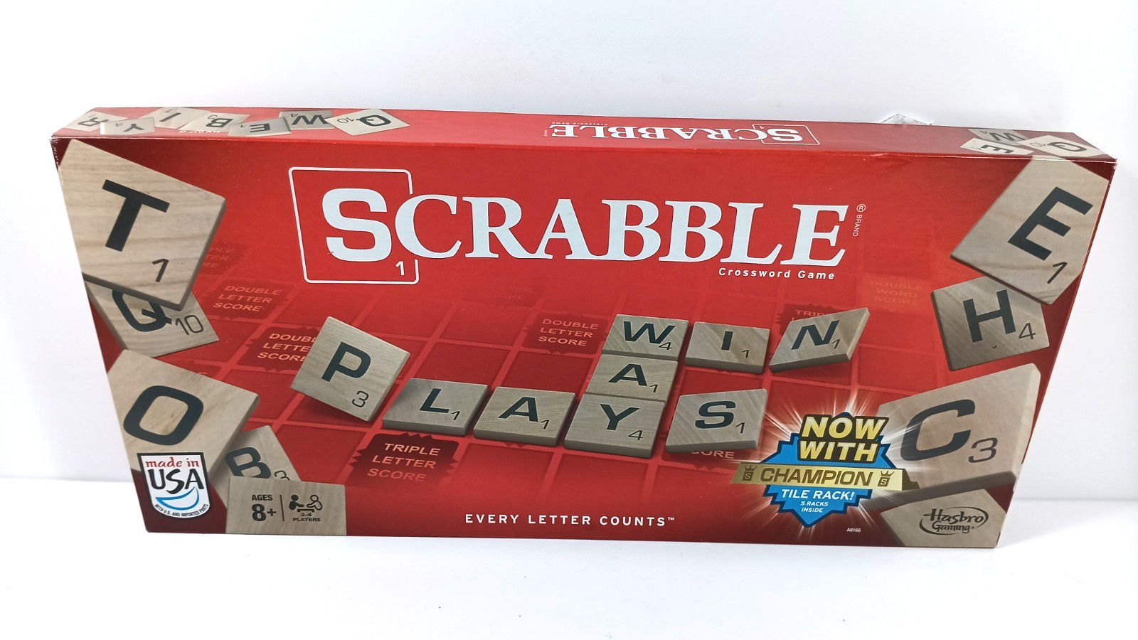 Scrabble Crossword Game *BOARD, BOX & INSTRUCTIONS ONLY* Hasbro 2014 For Parts O