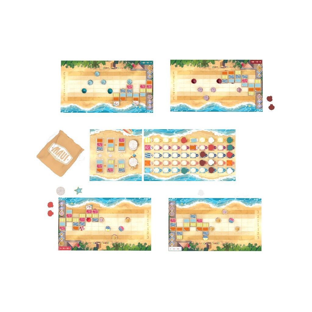 Maui Board Game Next Move Games NMG60100EN Family Tile Towel Beach