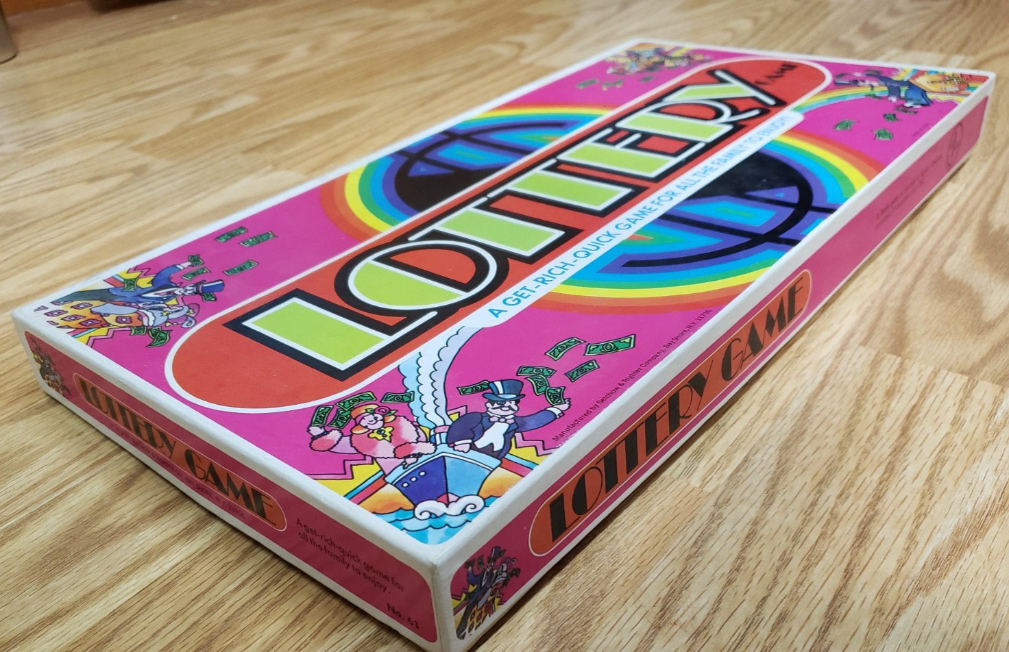 Vintage 1972 LOTTERY BOARD GAME – Selchow & Righter – Complete