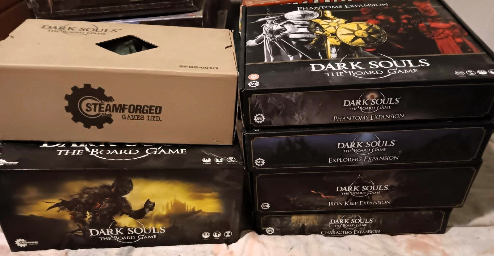 Dark Souls Board Game with Expansions, Kickstarter, Never Played