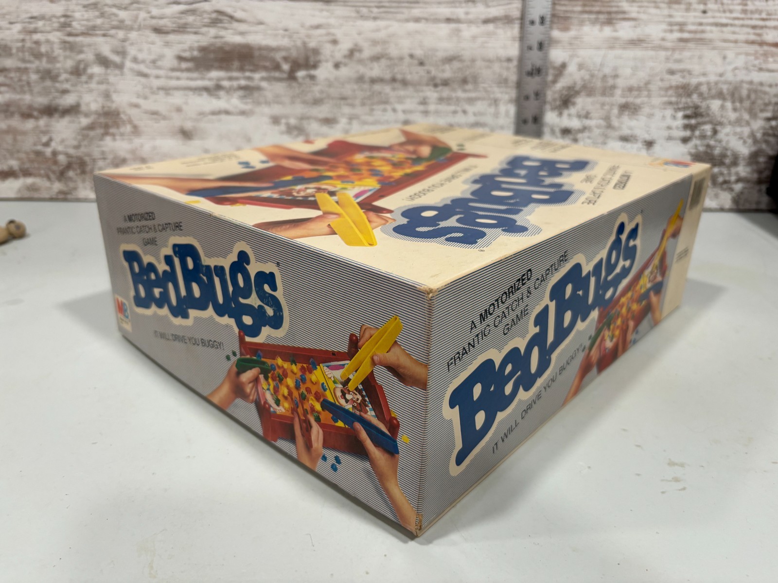 Vintage 1985 Milton Bradley Bed Bugs Motorized Game Set 2 To 4 Players