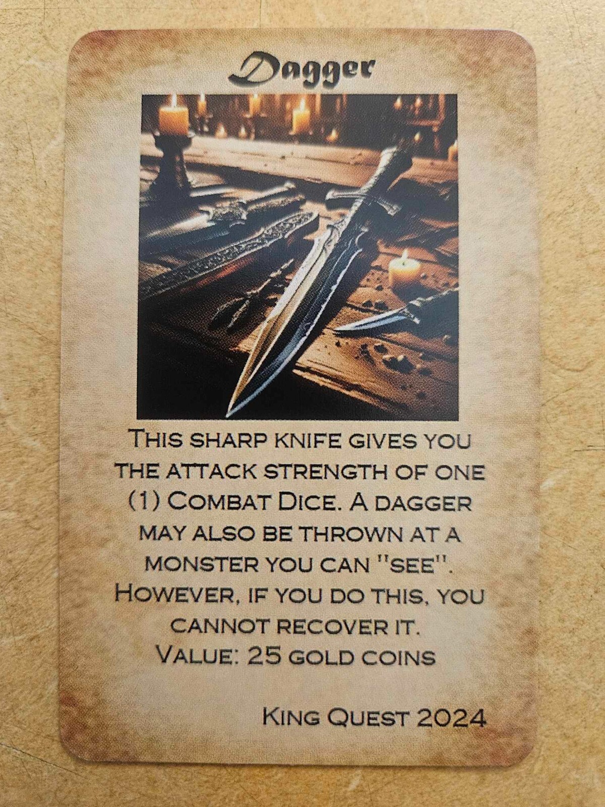 Custom HeroQuest Compatible Equipment Cards (16) – Fan-Made Replacements – New
