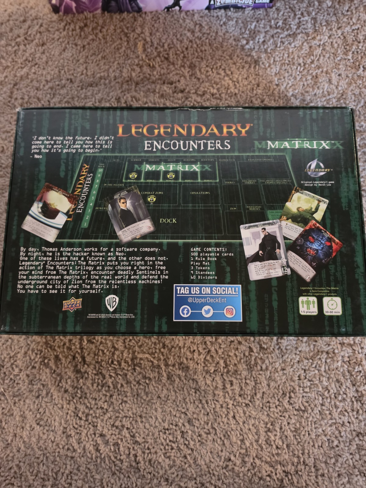 Legendary Encounters The Matrix Deck Building Game for 5 Players
