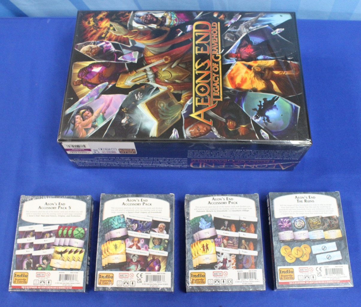 Indie Boards & Cards Aeons End 2nd Edition Expansion Accessory Kickstarter Lot