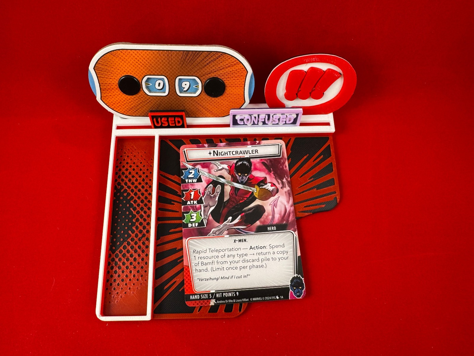 Marvel Champions™ compatible Hero Dashboard/Tray Custom 3D printed