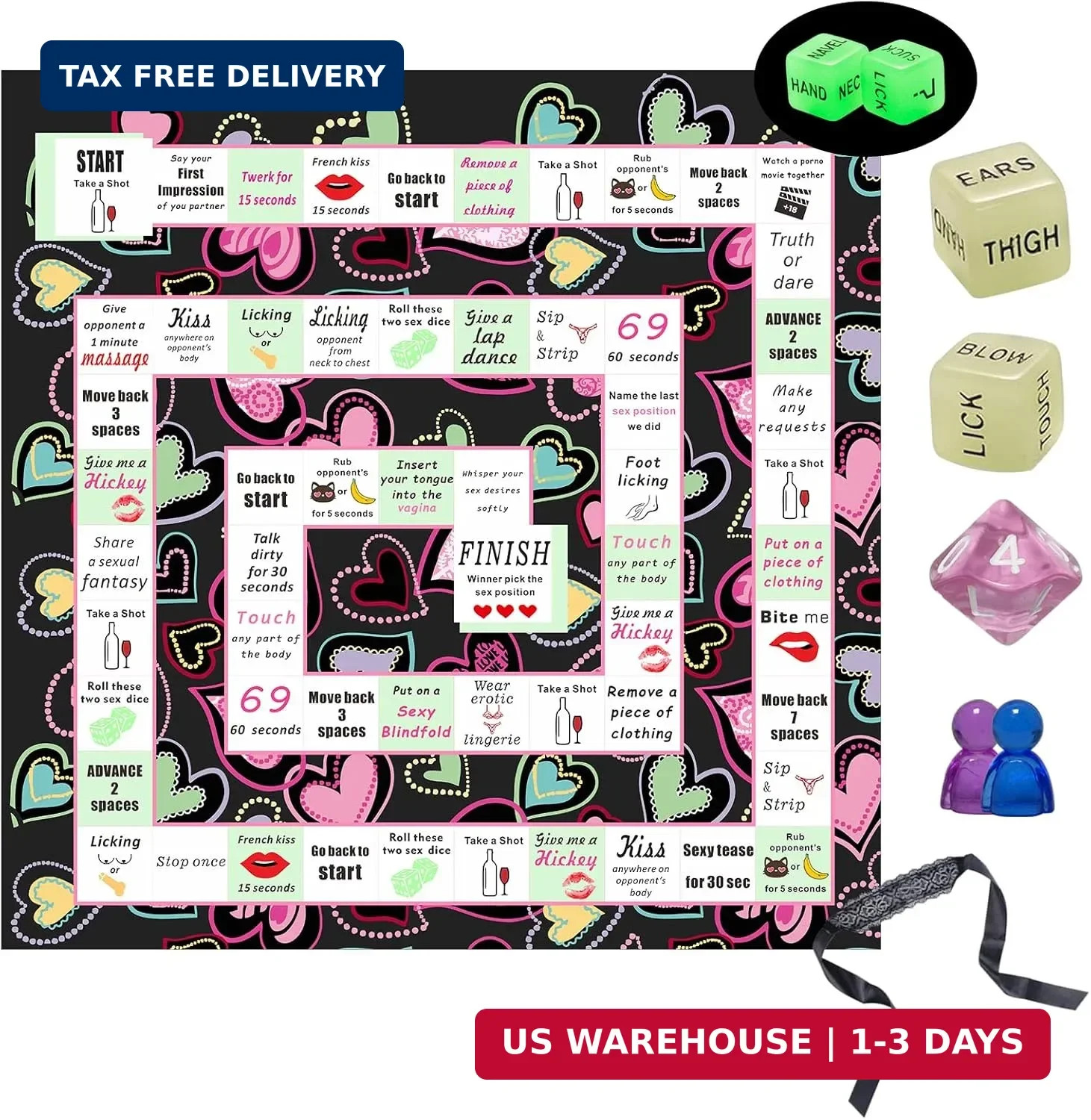 Couple Board Game for Date Night – Romantic Couple Games for Date Night Sex Game